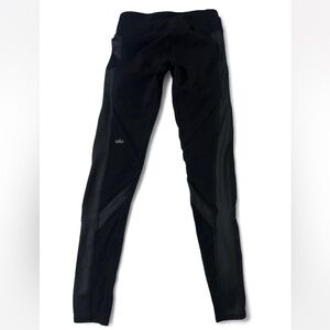 ALO Yoga Black Mesh Leggings